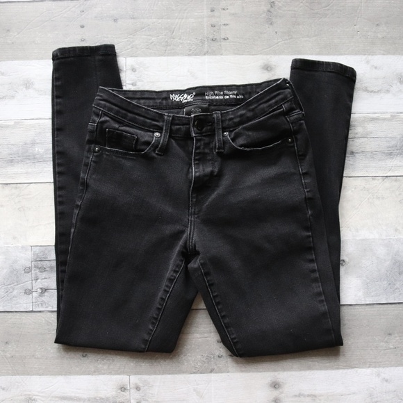 Mossimo Supply Co. Denim - MOSSIMO BLACK HIGH RISE SKINNY JEANS - SIZE 0/25